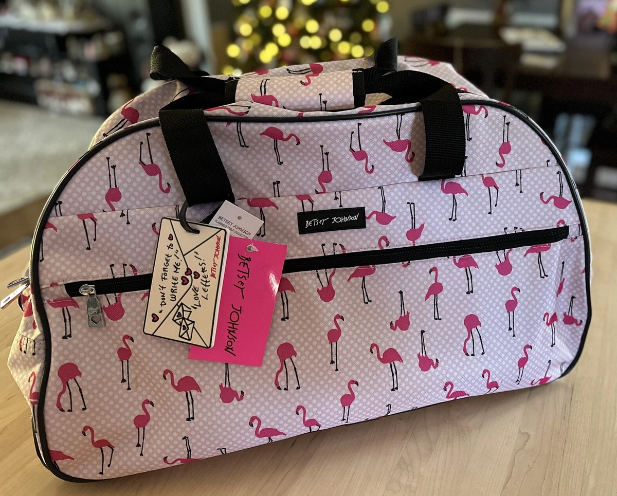 Betsey johnson weekender bag measurements sales
