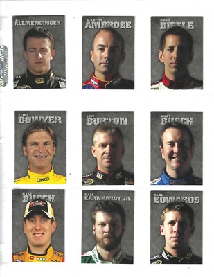 2010 Main Event FIGHT CARD HOBBY (B&W)-#FC 9 Carl Edwards--ONE CARD ONLY!