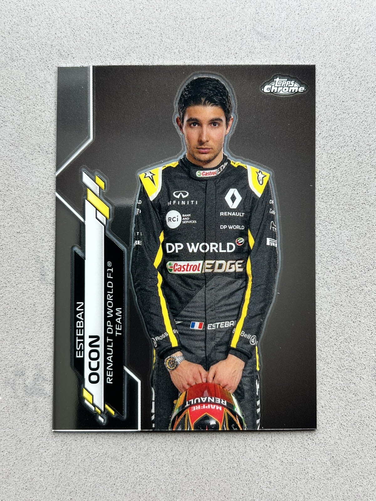 2020 Topps Chrome F1 Formula 1 Esteban Ocon Card #10 Base Renault