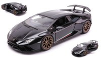 Statisches Modellauto Burago Lamborghini Huracan Performant Schwarz Massstab ...