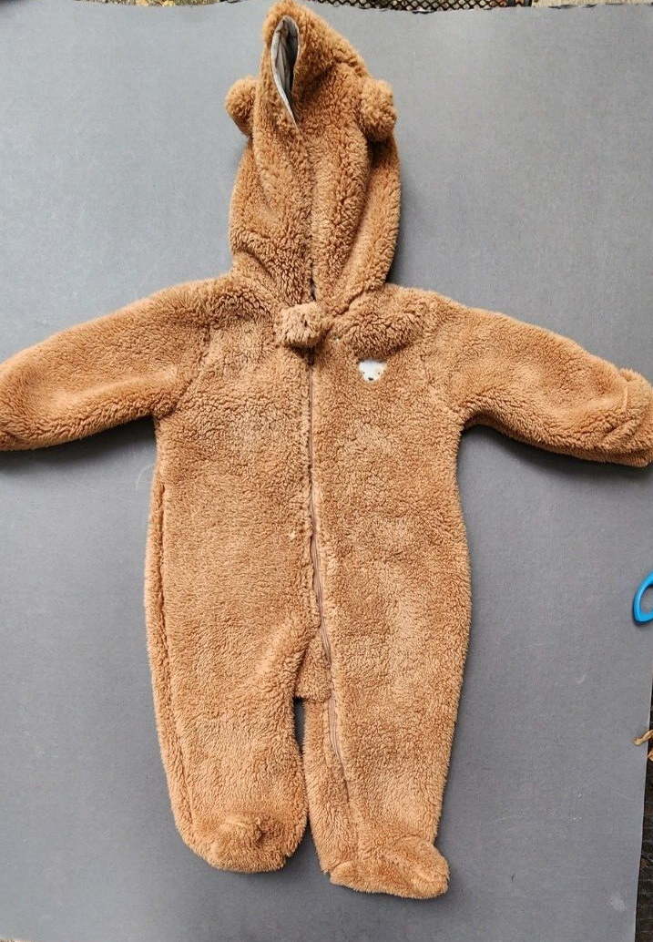 Carters Just One You Fleece Bunting Bodysuit Baby Bear Puppy 9 mo