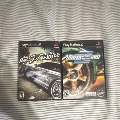 EA Need for Speed: Most Wanted & Underground 2 PS2 Multiplayer Racing Lot