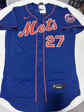 BNWT Nike authentic New York Mets Mark Vientos jersey size 44 L blue alternate
