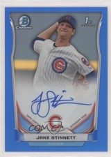 2014 Bowman Draft Chrome Pick Blue Refractor 89/150 Jake Stinnett Auto 0b2