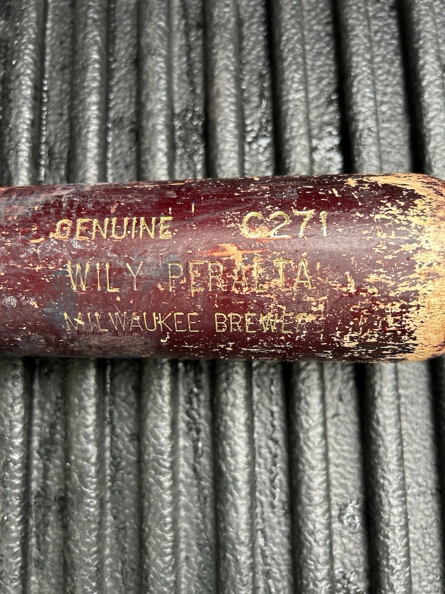 Batte De Baseball RAWLINGS Utilisée En Match - Milwaukee Brewers - Cassée, Pièce Rare