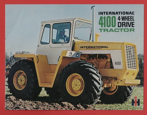 INTERNATIONAL 4100 4-WHEEL DRIVE TRACTOR 12 PAGE 1966 BROCHURE AD-3223-S