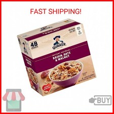 Quaker Instant Oatmeal, Raisin, Date and Walnut, Individual Packets, 1.30 Ounce