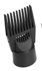Black Hair Dryer Comb Attachment for Straightening and Detangling - Nozzle Pl...