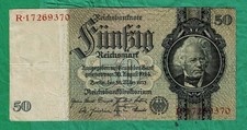 WWII Era Germany 50 Reichsmark Banknote &ndash; Historical Money