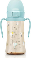 Flip Top Spill Proof Sippy Cup, PPSU, BPA Free, 10 Oz, Stage 2 Straw for Toddler