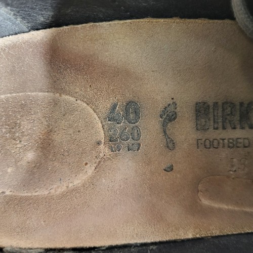 Birkenstock Bend Low Sneakers Size EUR 40 US 9 Gray Leather Footbed Lace Up - Bild 13 von 15