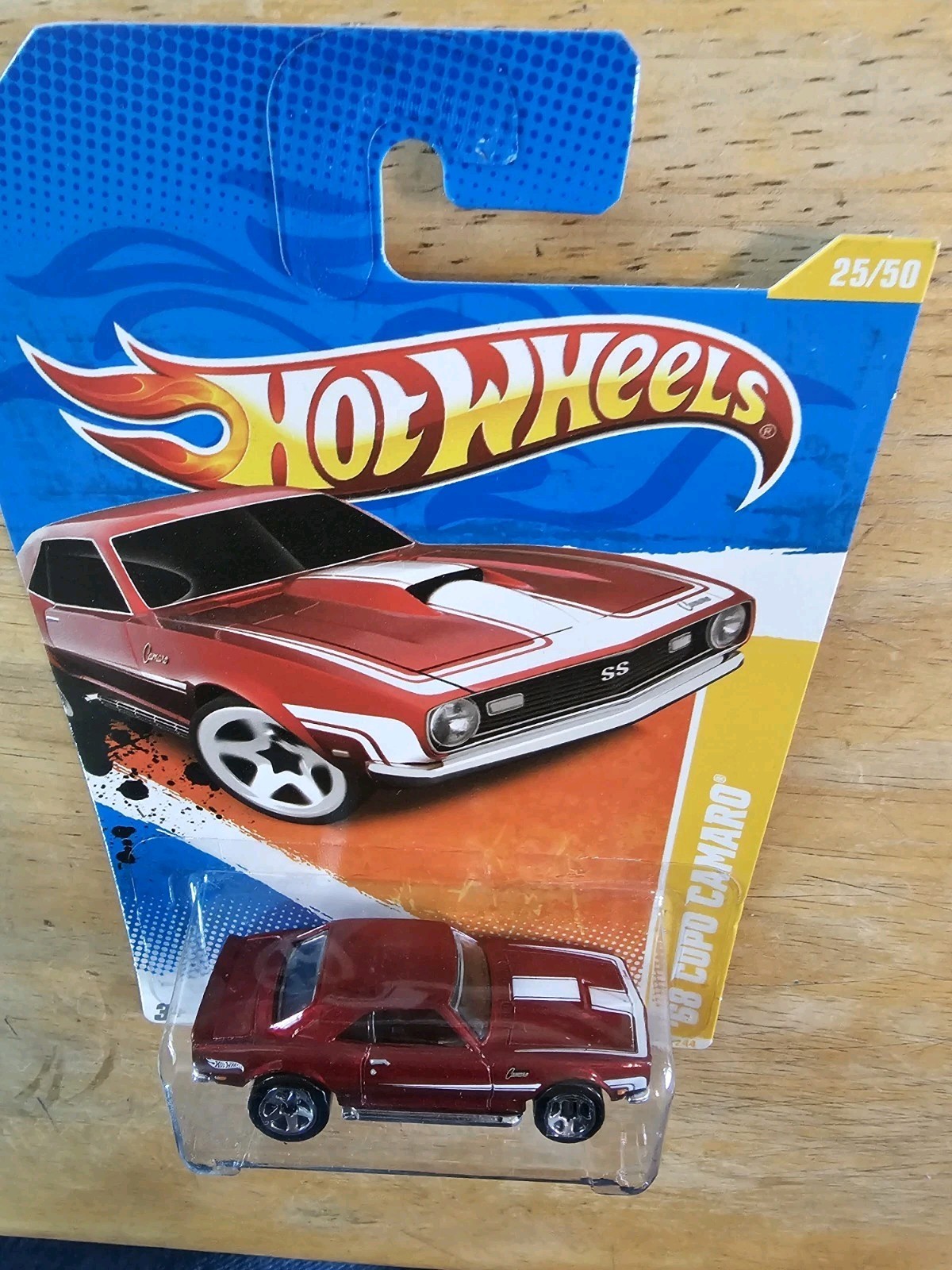 Hot Wheels '68 COPO Camaro, Red; 2011 New Models Series 25/50