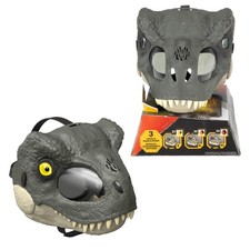 Jurassic World Rebirth T-Rex Rage N Roar Mask with LED Light up Eyes Feature