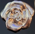 925 Stamped: Rare; Vintage, Sterling Huge Flower Rose Pendant/Brooch   — photo 10