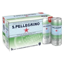 San Pellegrino S.Pellegrino Sparkling Natural Mineral Water 11.15 Fl oz. Cans (8