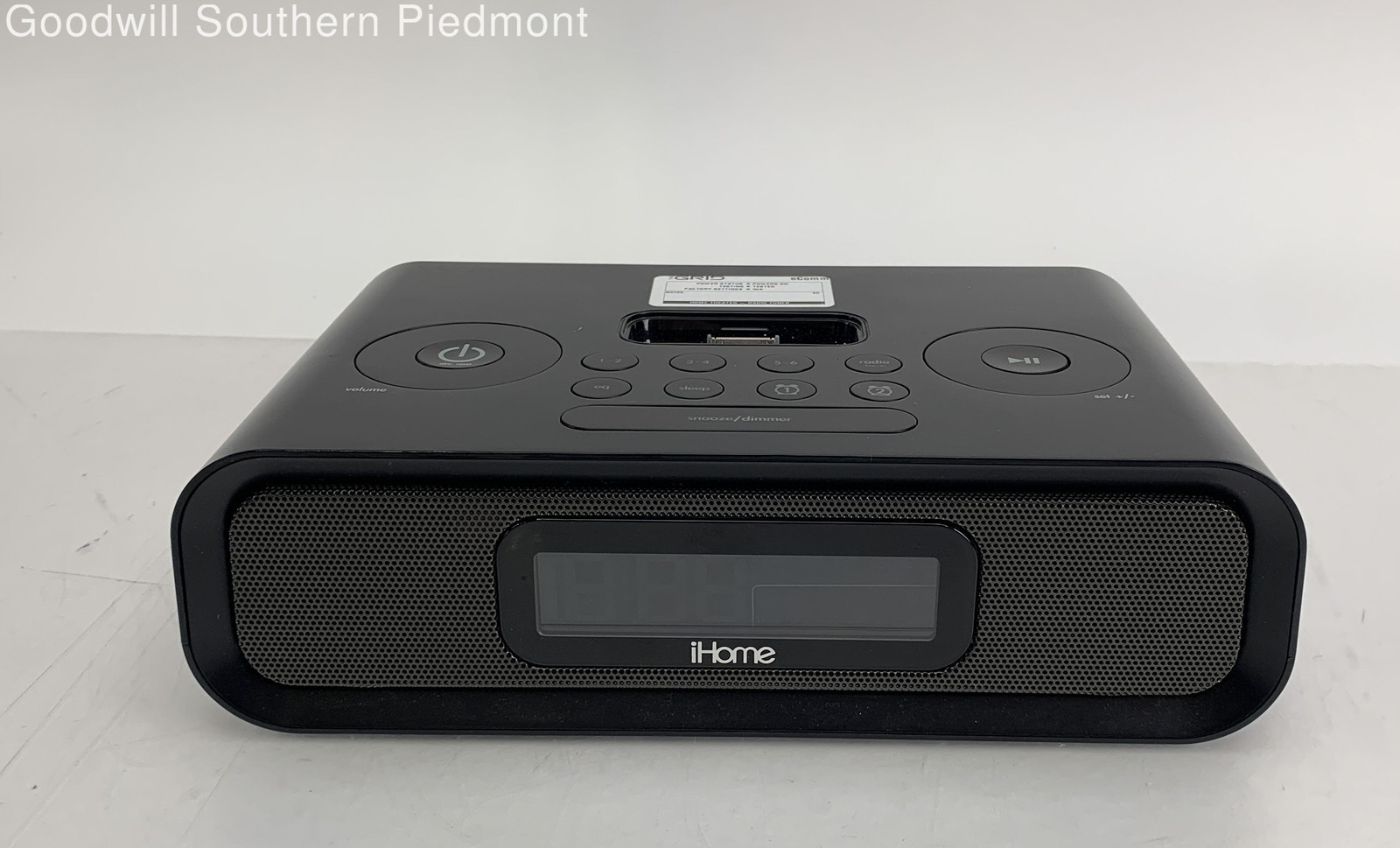 iHome iP97 AM/FM Dual Alarm Clock Radio and Speaker Dock - Tested
