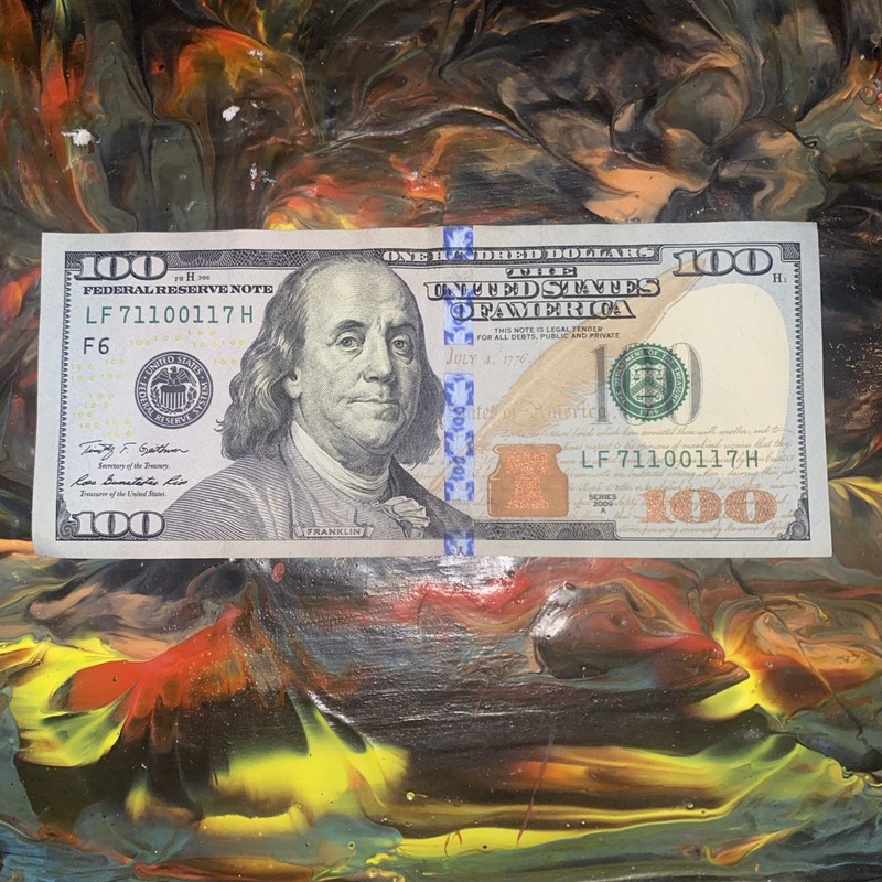 Radar Fancy Serial Number One Hundred $100 Dollar Note LF71100117H 2009A Trinary