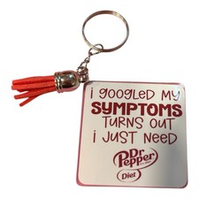 Handmade Diet Dr Pepper Keychain