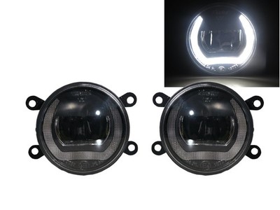 FOCUS TITANIUM 2013-Present DRL Ubar LED Glass Fog Light Black for FORD
