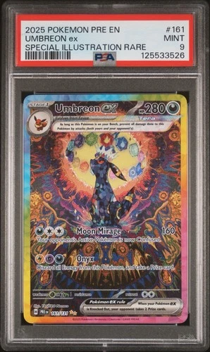PSA 9 UMBREON EX 161 PRISMATIC EVOLUTIONS SPECIAL ILLUSTRATION RARE POKEMON MINT