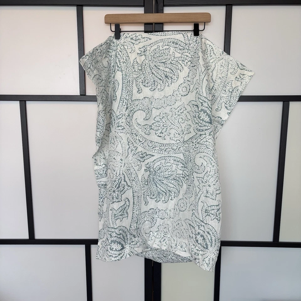 Restauración Hardware Lino Euro Sham Hecho en Italia Pergamino Envejecido ~ 1 Falsa SOLO Foto 2 de 4