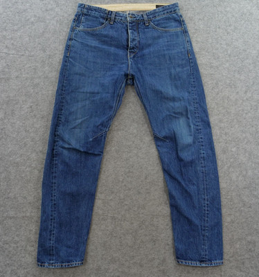 Rag & Bone Jeans Mens 32 Blue Tapered Mid Rise Button Fly Denim