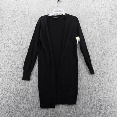 Halogen Black Lightweight Open Front Cardigan Sweater Size Small Womens NEW