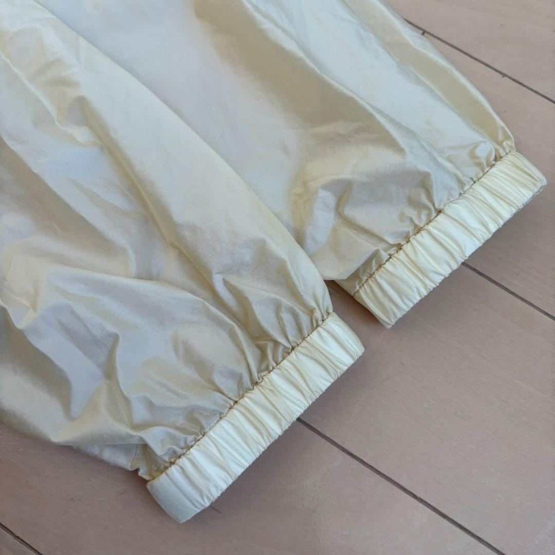 AURALEE Light Nylon Half Zip Pullover Yellow Size… - image 7