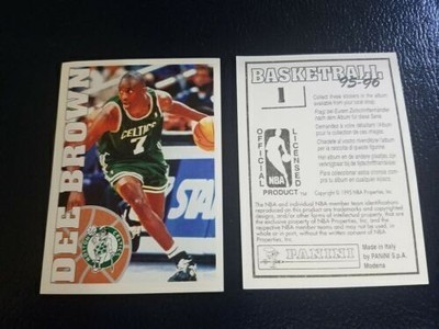 1995 - 1996 NBA Panini Italian Basketball Stickers 1-250 BLACK BACK YOU PICK