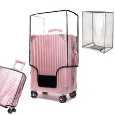 20" Clear PVC Luggage Cover Protectors Thicken Transparent Waterproof Suitcase
