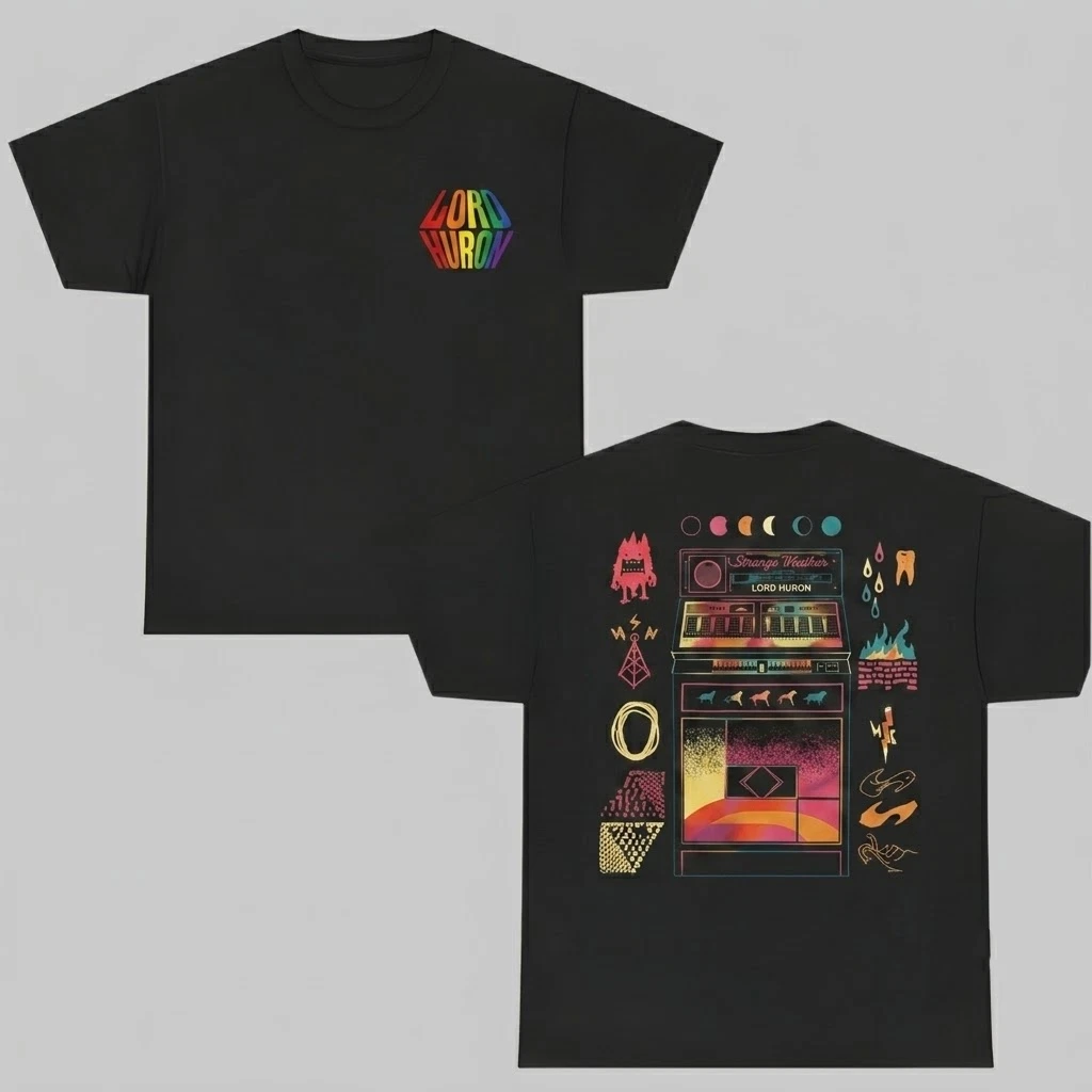 Lord Huron Tour 2026 Rainbow Logo T-Shirt Gift For Fans