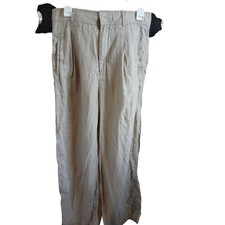 EVERLANE Linen Wide Leg Pants Tan Women Size 10
