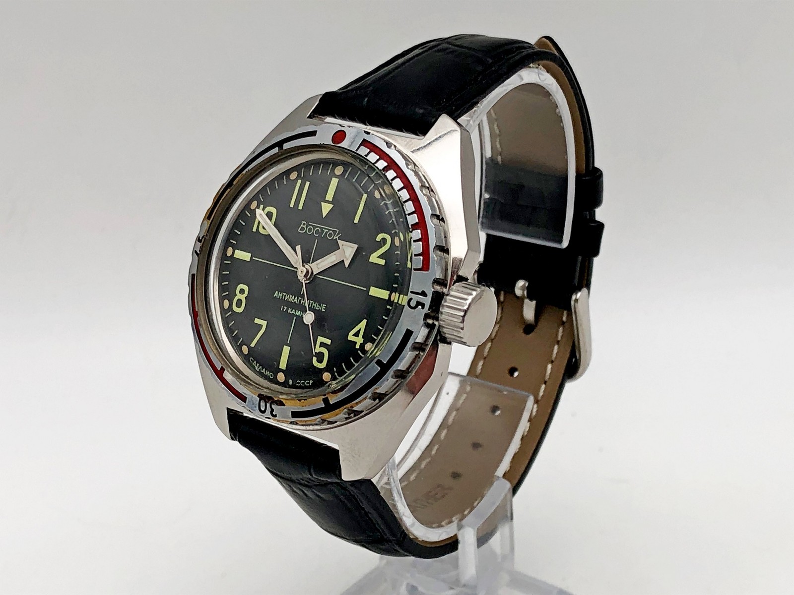 WOSTOK 2409 Komandirskie Sniper Vintage Wristwatch Amphibia Vostok USSR Watch