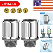 Universal Shower Flow Regulator: Chrome Screw Valve for Customized Water Control