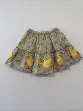 Mini Boden Duckling Skirt With Floral Print 5-6 Y Preowned Casual