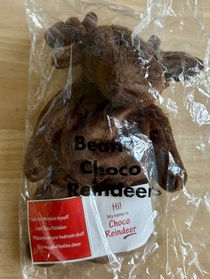 Avon Beanos Schoko Rentier - weiches Plüschtier - Neu in Verpackung