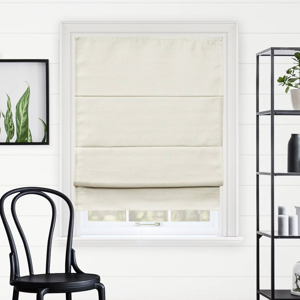 23''x64'' Chicology Blackout Roman Curtain Shade Moon Shell