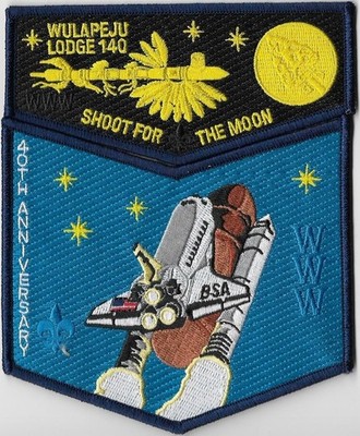 Lodge 140 Walapeju 40th Anniversary 2-piece OA flap set