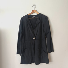 VTG Color Me Cotton Black Lightweight Cotton Jacket Women's Size Small USA Made