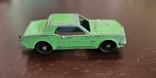 Tootsie Toy Green Ford Mustang With Trailer Hitch. Vintage Made In USA