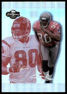 2007 Changing Faces Holosilver Red Gaines Adams/Andre Johnson 75/150 #96