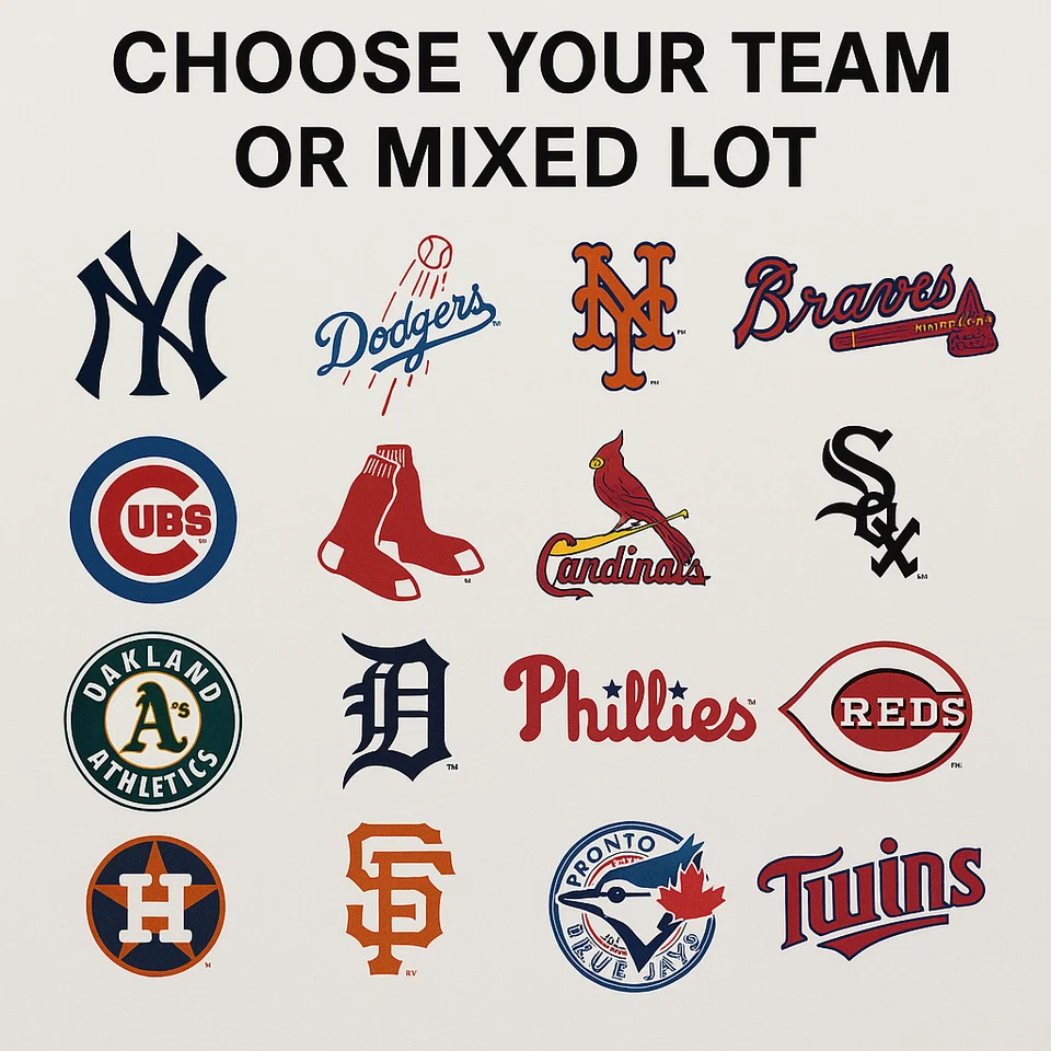 ¡Elige tu equipo! Lote de 100 cartas MLB | Selección de equipo o mixta | Complemento Stars/HOF Foto 2 de 4