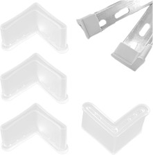 4 Pcs Bed Frame Corner Guards,Bed Frame Protector Guards,L Shape Cover Feet,C...