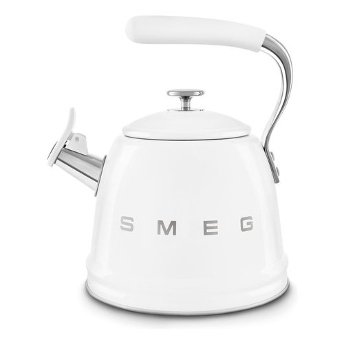 Smeg Bollitore Inox (2,3Lt) 50 STYLE con fischietto Bianco WKF01WH