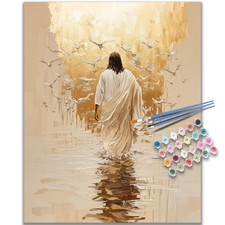Paint By Numbers Kit Jesus Faith Christian Canvas Wall Art For Adults 16x20