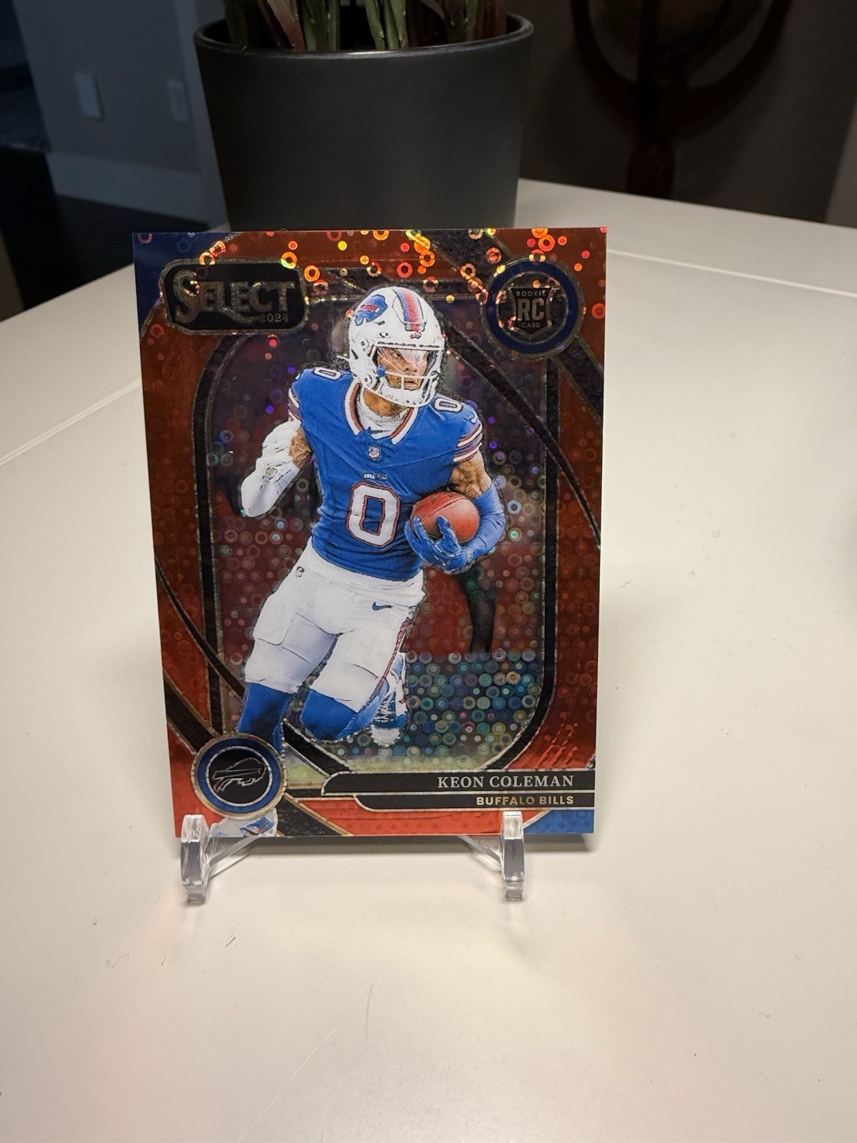 2024 Select Rookie Club Level #280 Bills RC Keon Coleman Red Disco 48/49