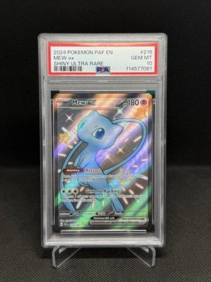 2024 POKEMON PAF EN-PALDEAN FATES SHINY ULTRA RARE #216 MEW EX PSA