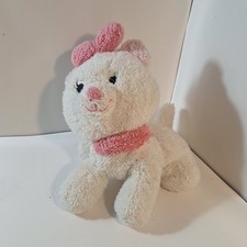 Disney Marie Cat Plush Toy 14 Inch Soft White Kitty with Pink Bow Weighted