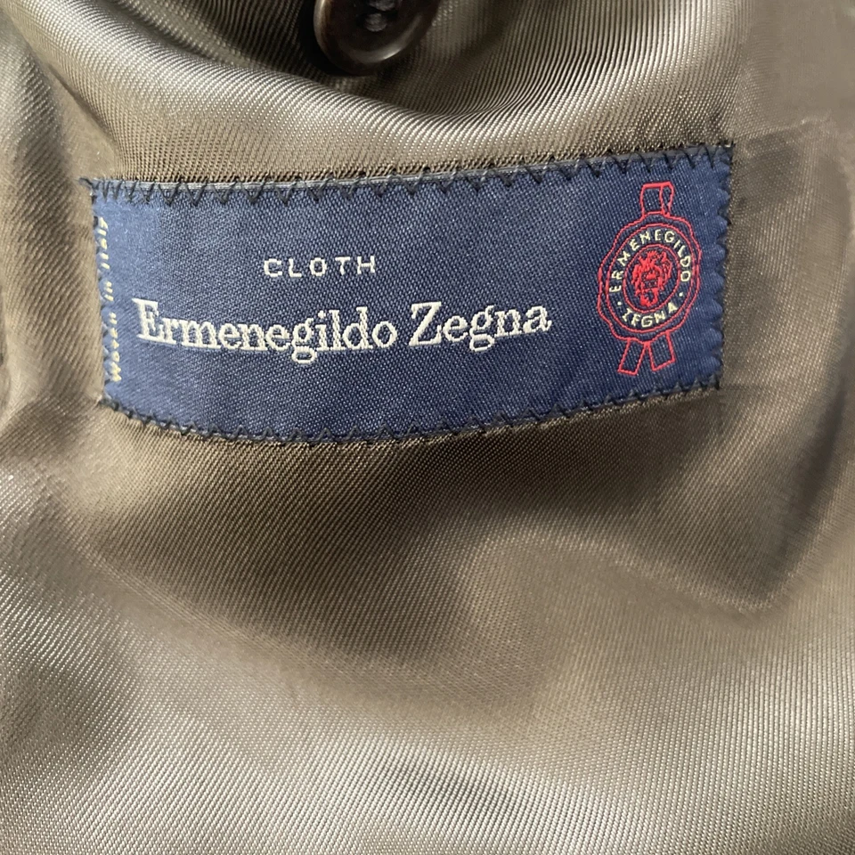 Ermenegildo Zegna Saks Fifth Ave NEGRO Gris Traje Para Hombres 42R Chaqueta 36x30 Pantalones Foto 4 de 4