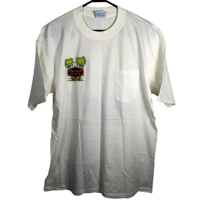 #ad #ad NWOT All Sport Mens Dunn Edwards T Shirt XL WhiteGraphic Print Pocket Cotton Tee $39.99